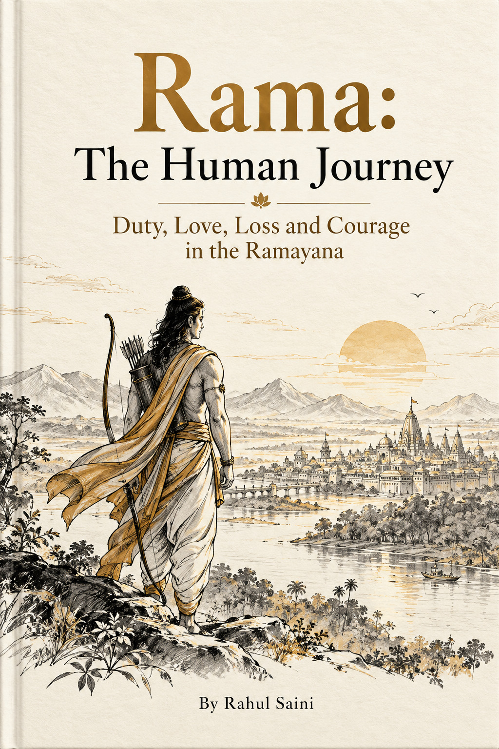 Front cover of Rama: The Human Journey — Duty, Love, Loss and Courage in the Ramayana, by Rahul Saini